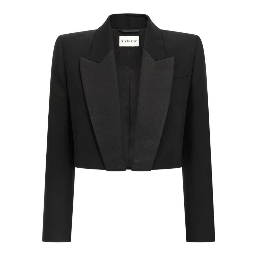 Blazer 'Peak-Lapel Padded-Shoulder' pour Femmes
