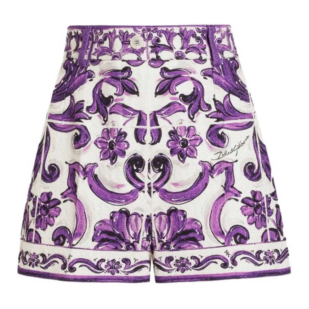 'Graphic-Print' Shorts für Damen