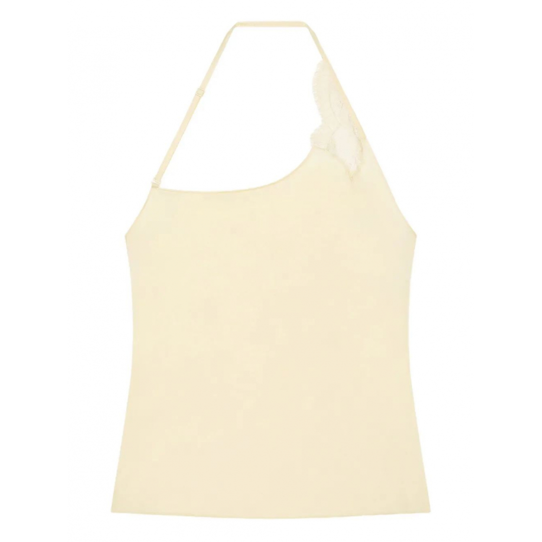 Top 'Asymmetric Lace-Embellished' pour Femmes