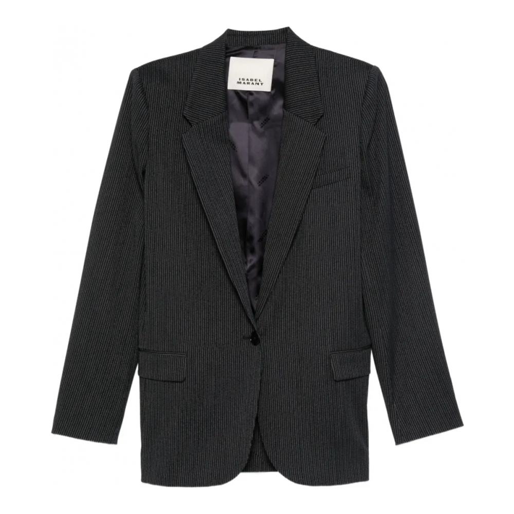 Blazer 'Pinstripe Single-Breasted' pour Femmes
