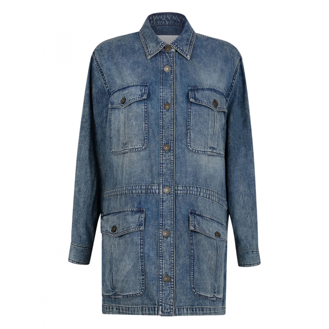 Manteau 'Button-Fastening' pour Femmes