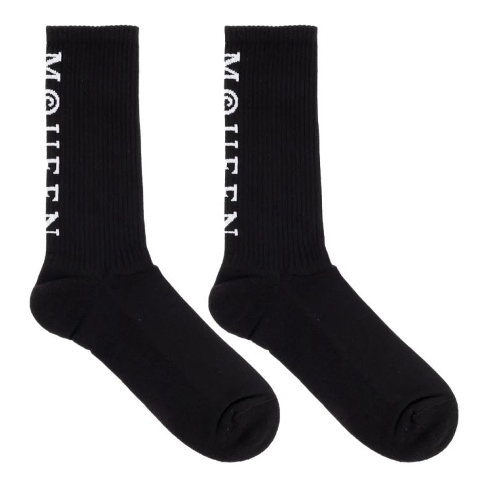 Chausettes 'Logo-Embellished Ribbed' pour Hommes