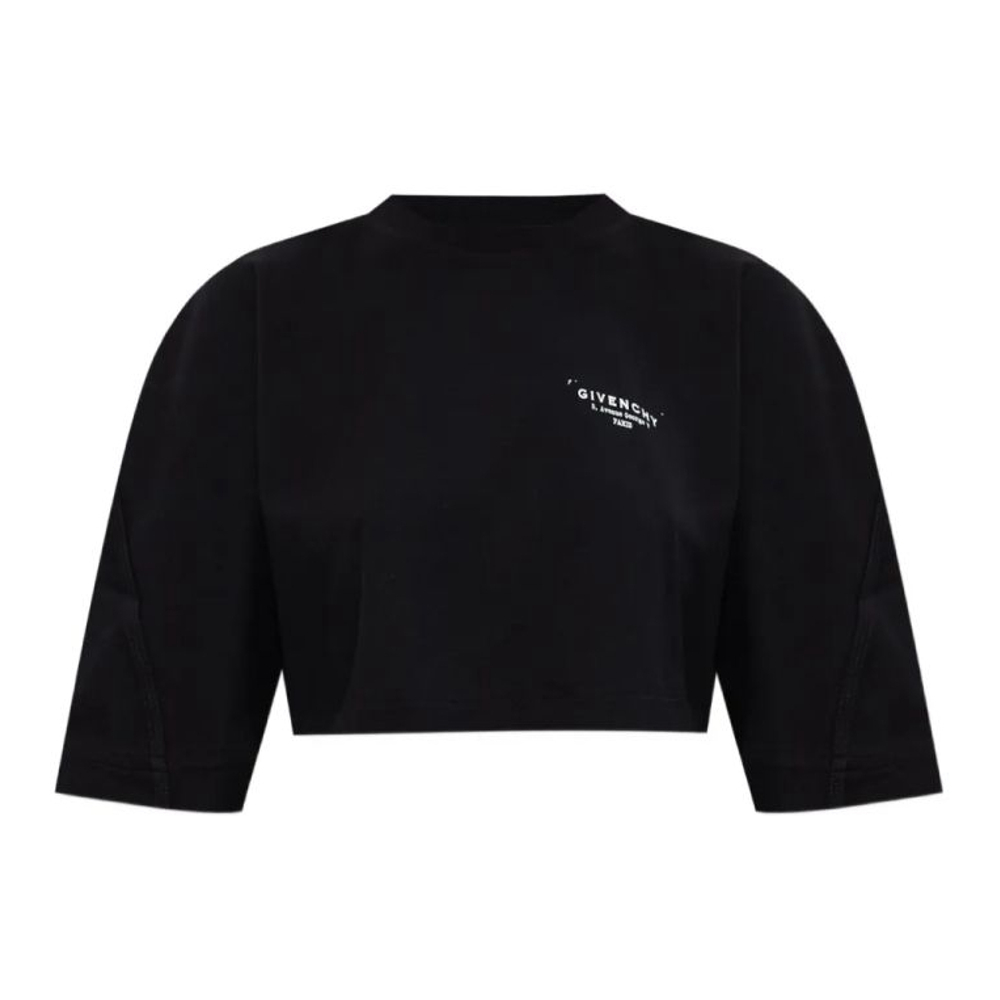 Crop Top 'Logo-Print' pour Femmes