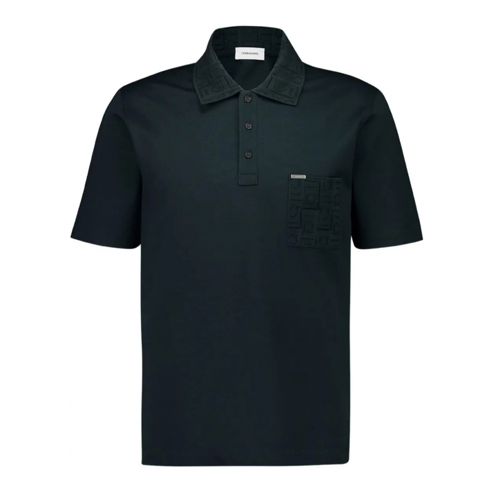 Polo 'Collar-Embroidered' pour Hommes