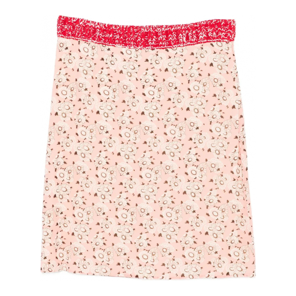 Mini Jupe 'Floral-Print' pour Femmes