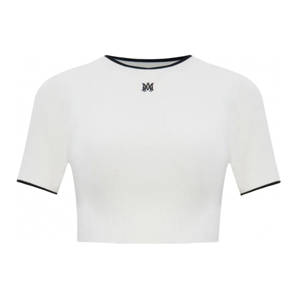 T-shirt 'Cropped Ribbed' pour Femmes