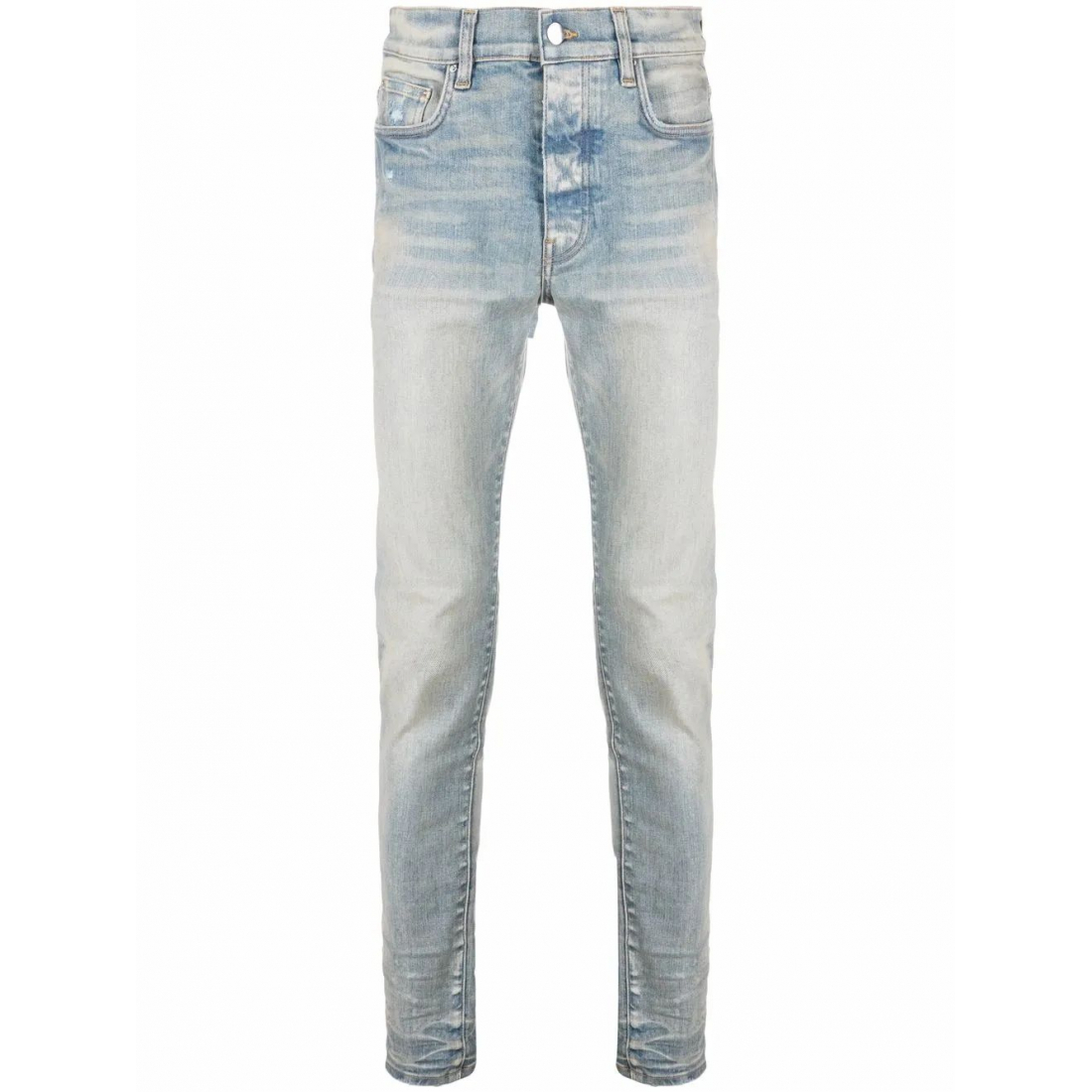 Jeans skinny 'Logo-Patch Stonewashed' pour Hommes