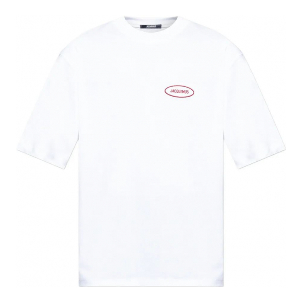 T-shirt 'Logo-Embroidered' pour Hommes