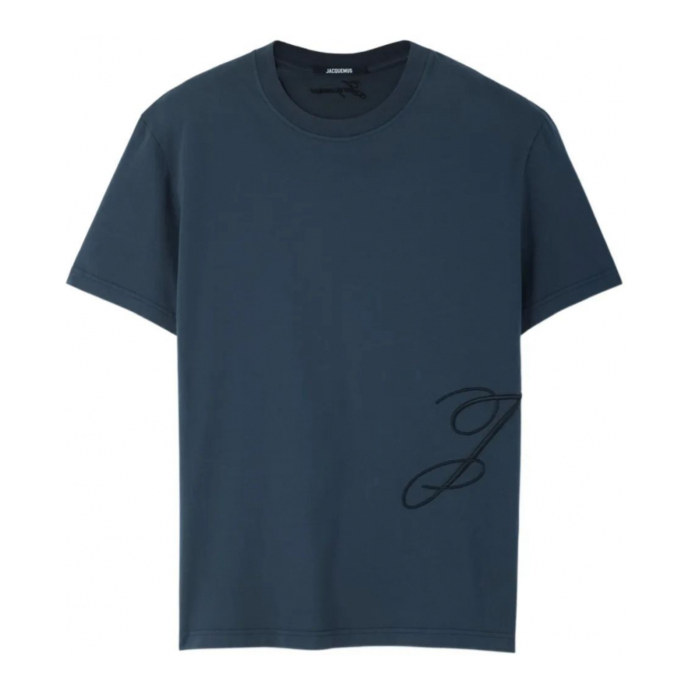 T-shirt 'Logo-Embroidered' pour Hommes