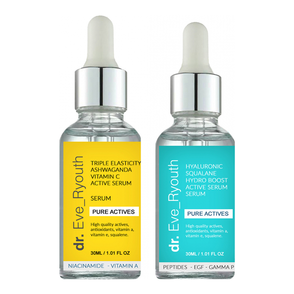 'Hyaluronic Acid Squalane Hydro Boost Active + Triple Elasticity' Serum-Set - 30 ml, 2 Stücke
