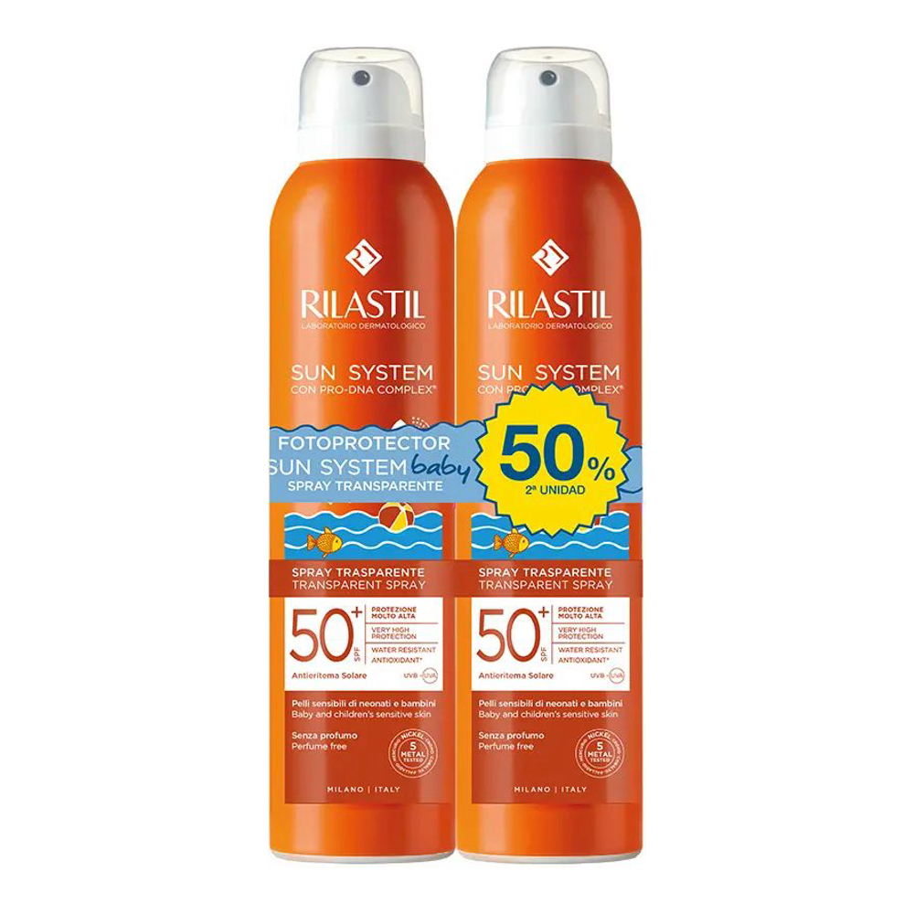 Spray de protection solaire 'Sun System SPF50+ Baby' - 200 ml, 2 Pièces
