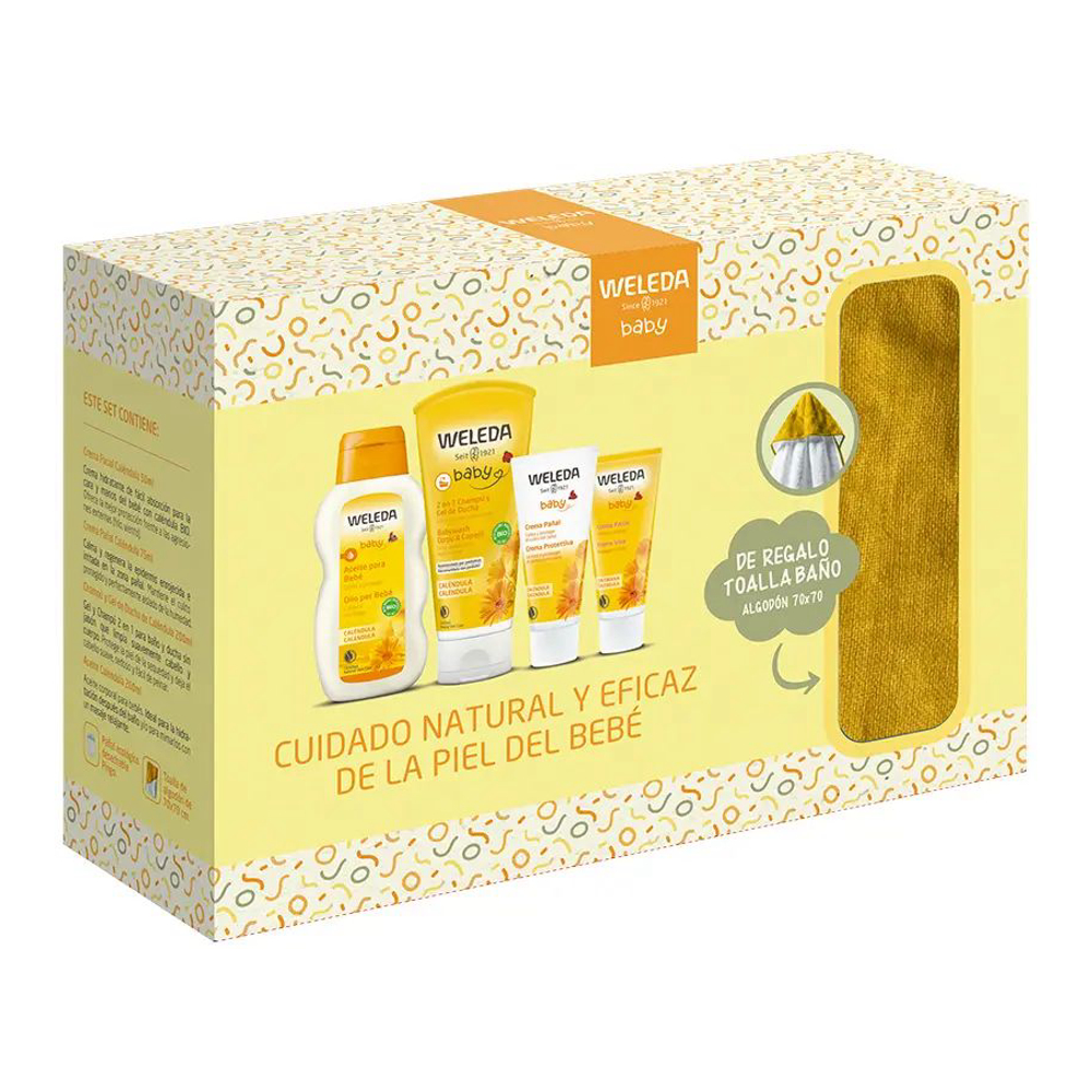 'Welcome Baby Calendula' Baby Care Set - 5 Pieces