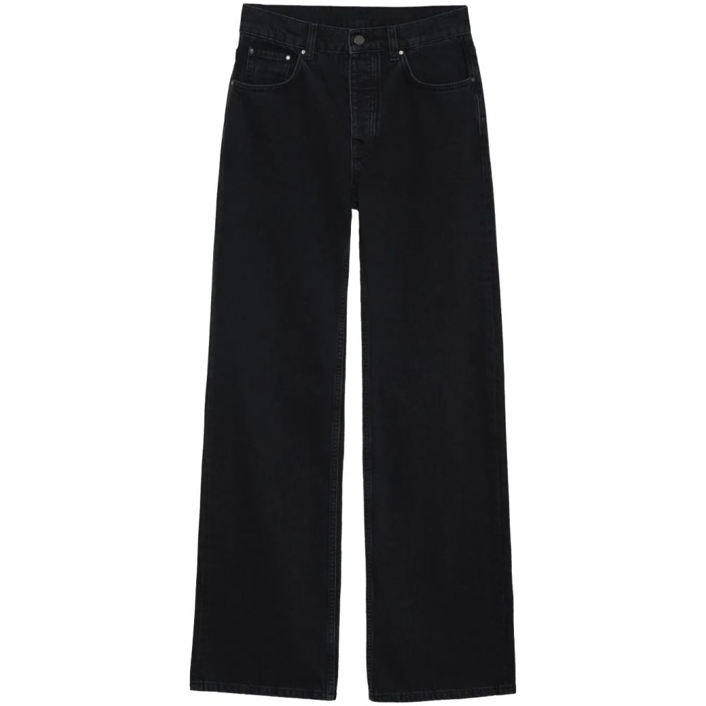 Jeans 'Logo-Patch Wide-Leg' pour Femmes