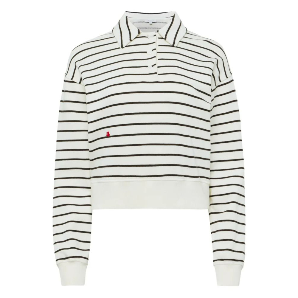 Polo manches longues 'Striped' pour Femmes