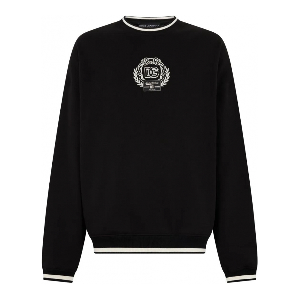 Pull 'Logo-Detail Ribbed-Knit' pour Hommes