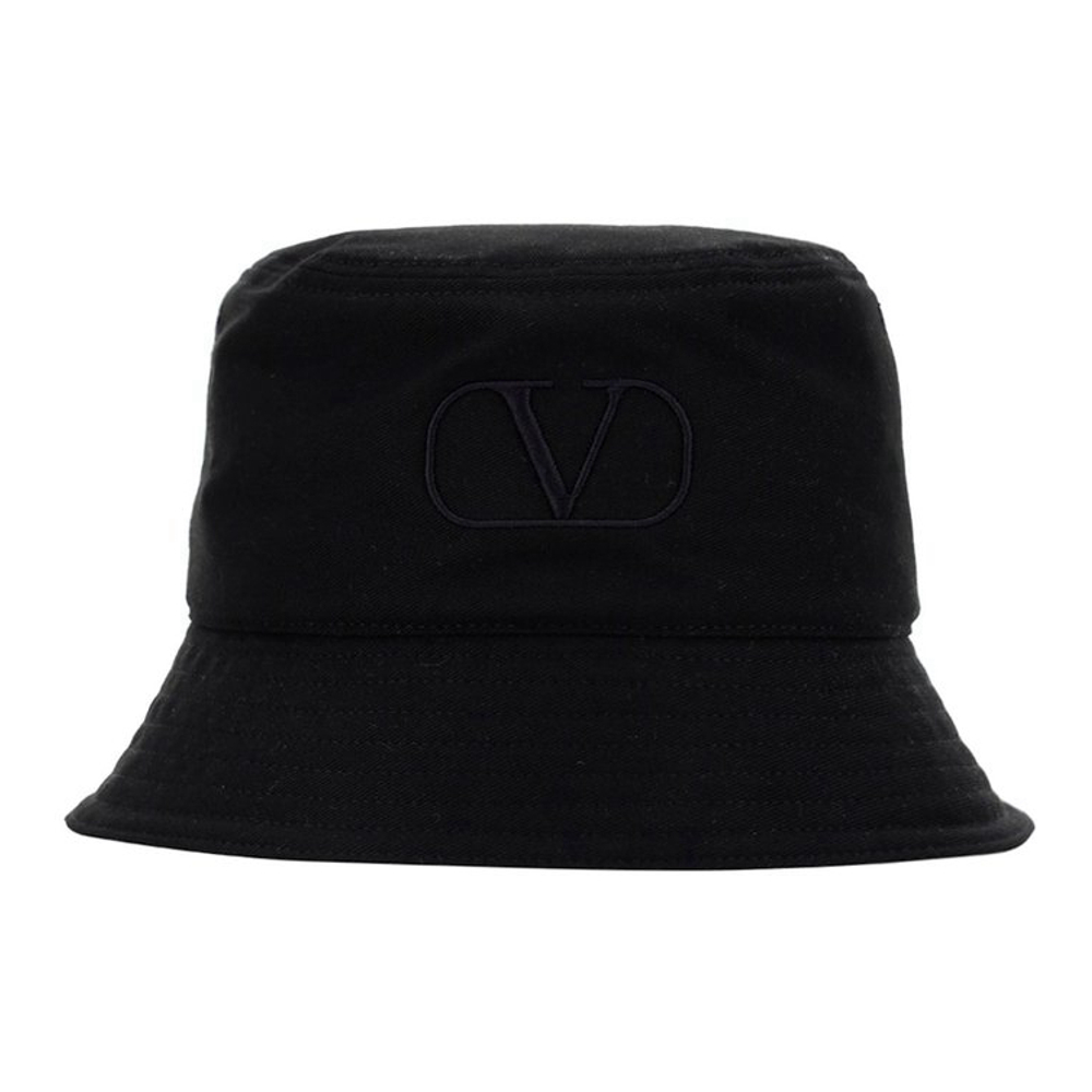 'Logo Embroidered Flared Hem' Bucket Hut für Herren