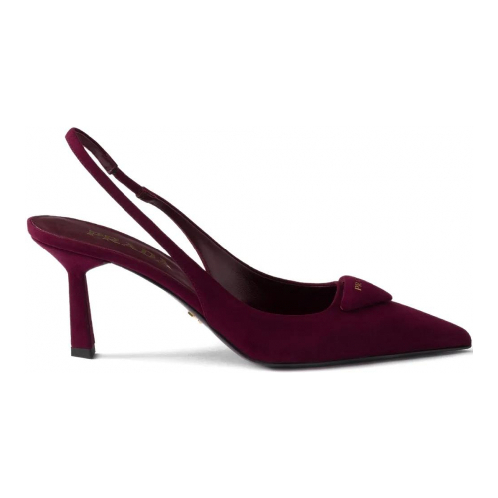 Women's 'Triangle-Logo' Slingback Pumps