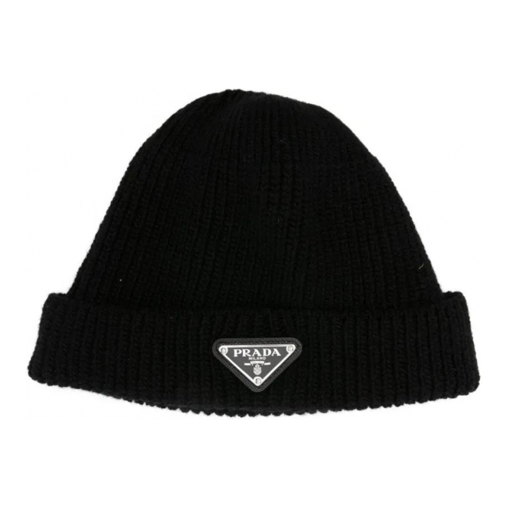 Bonnet 'Ribbed Logo-Plaque' pour Hommes