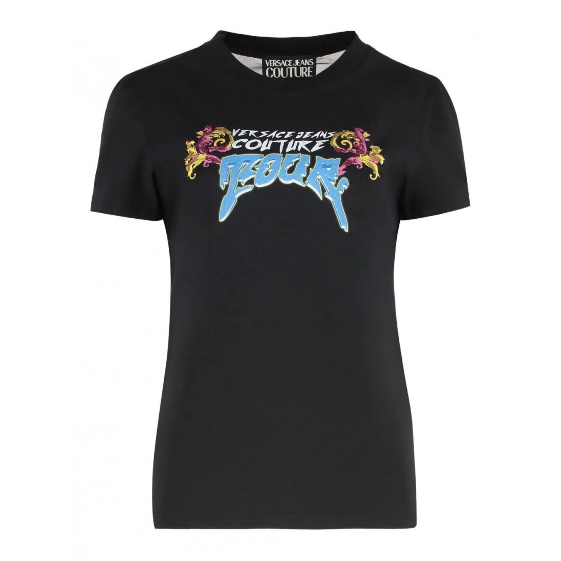T-shirt 'Logo-Print Mesh-Panel' pour Femmes