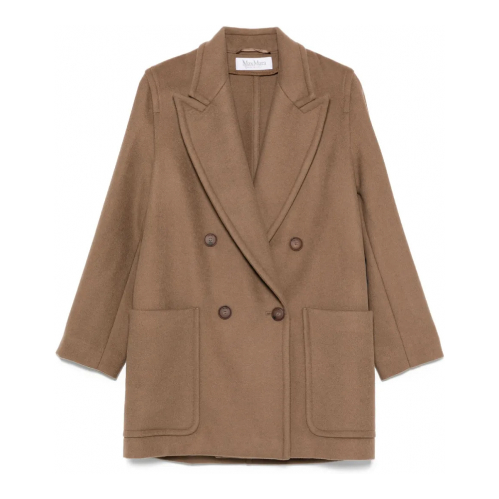 Manteau 'Double-Breasted Patch-Pocket' pour Femmes