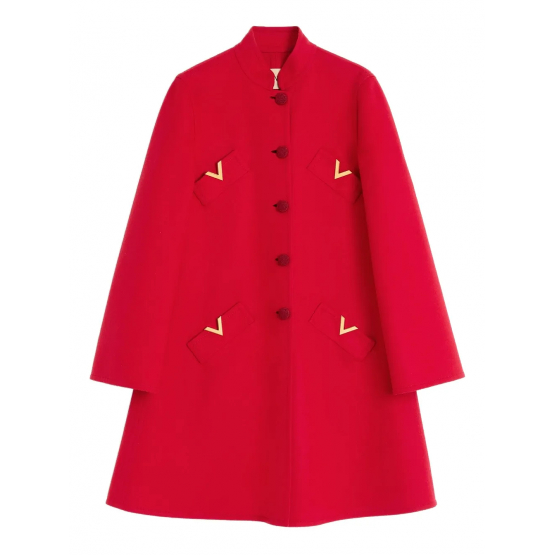 'Vgold Button-Up' Mantel für Damen