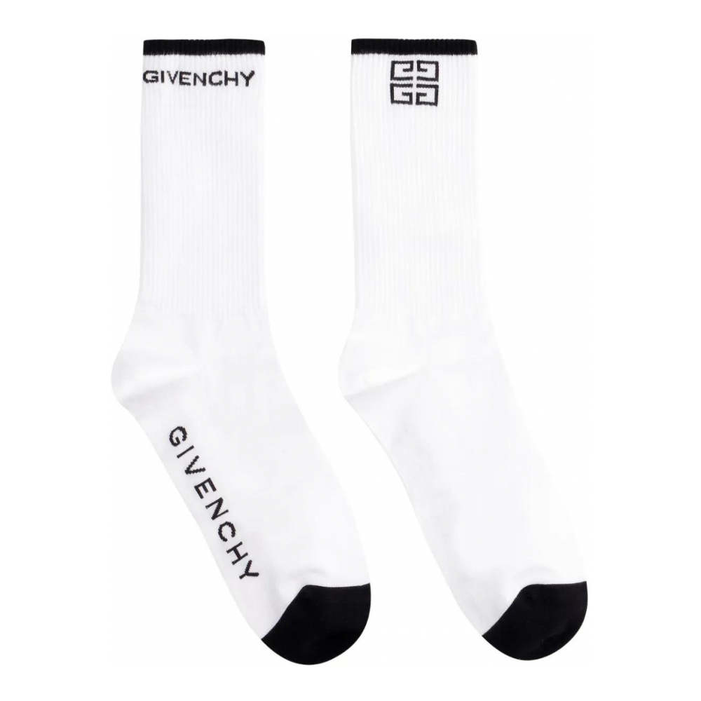 Chausettes '4G Logo Knit Ankle' pour Hommes