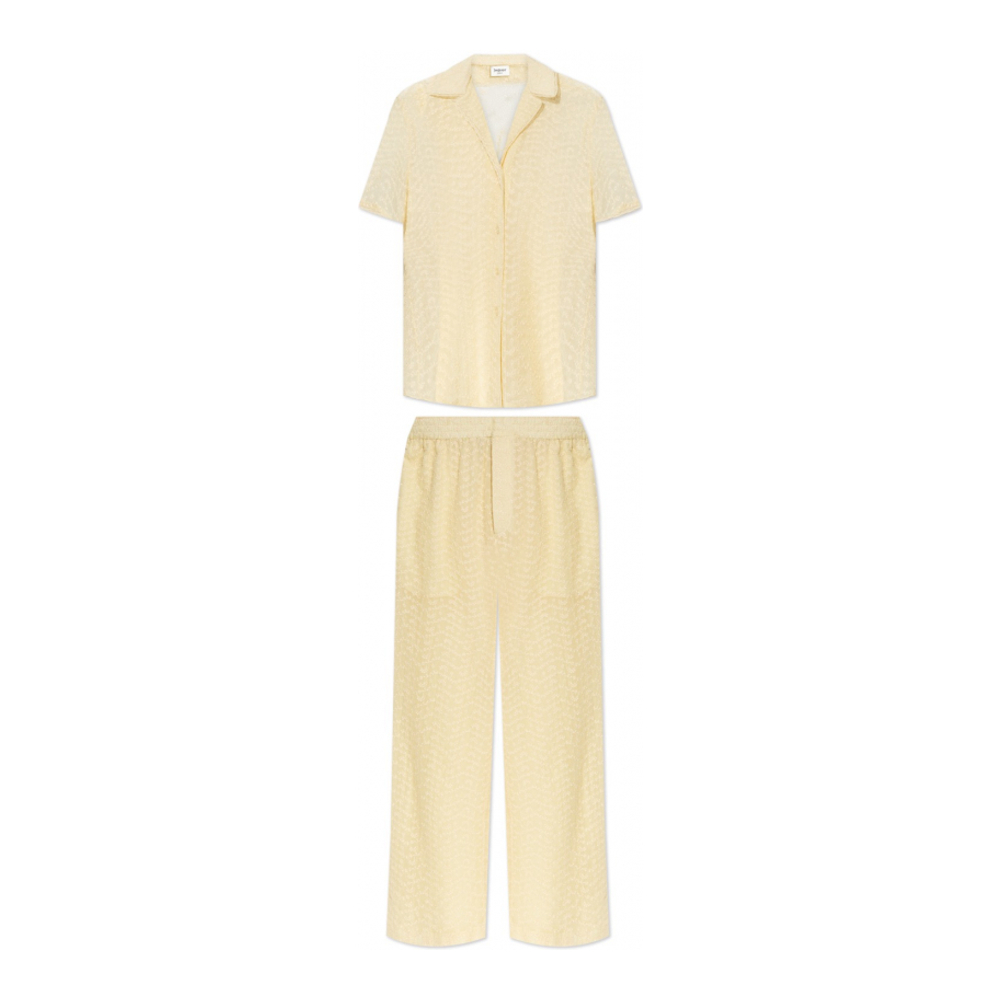 Pyjama Set 'Muslin With English Embroidery' pour Femmes