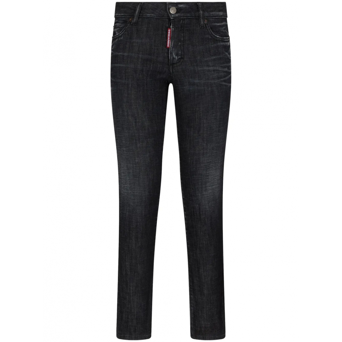 Jeans 'Logo-Patch Tapered' pour Femmes