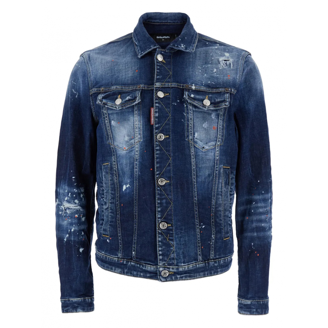 'Dan Painted Classic-Collar' Jeansjacke für Herren