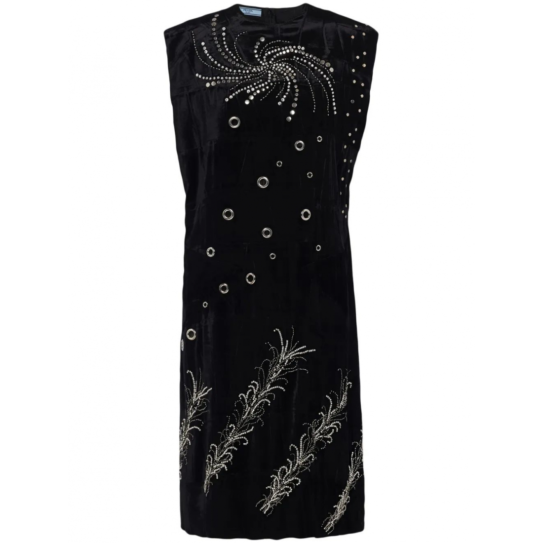 Robe sans manches 'Embroidered Georgette' pour Femmes