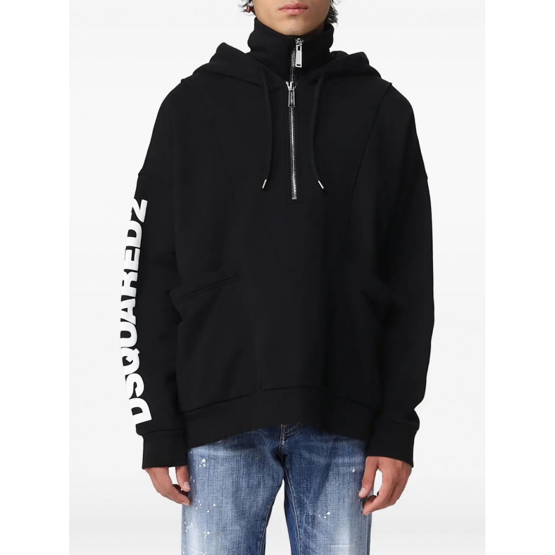 Sweatshirt à capuche  'Half-Zip' pour Hommes