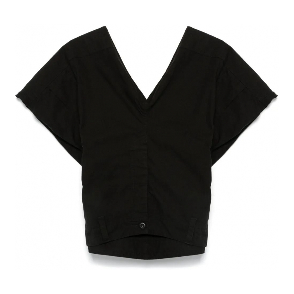 Top à manches courtes 'Deconstructed' pour Femmes