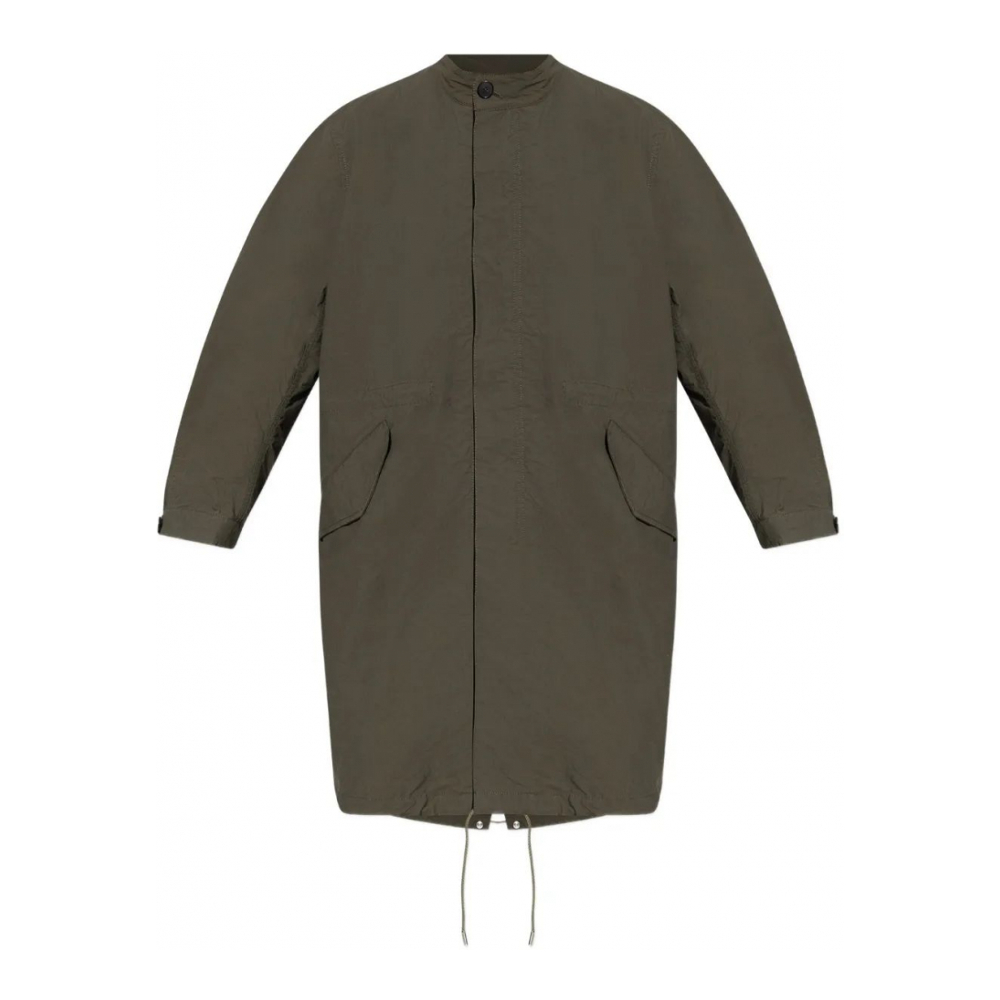 'Logo-Print Parka' Regenmantel für Herren