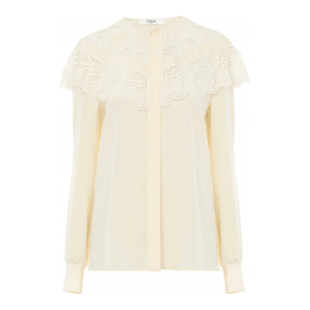 Blouse à manches longues 'Gathered' pour Femmes