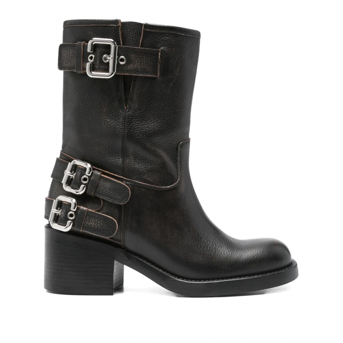 Bottes à talons hauts 'Biker' pour Femmes