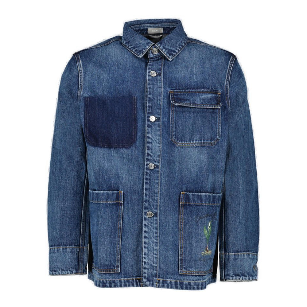 Veste en jeans 'Collared Button-Up' pour Hommes