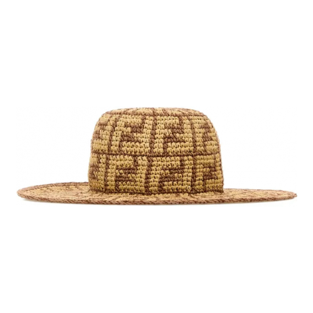 Chapeau 'FF Motif Wide-Brim' pour Femmes
