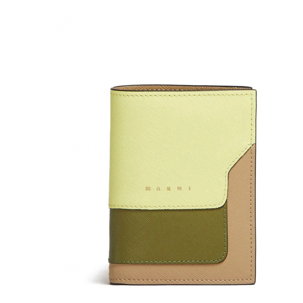 Women's 'Colour-Block Debossed-Logo' Wallet