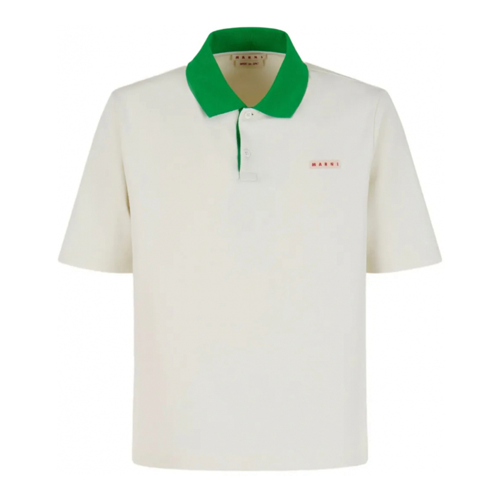 Polo 'Contrasting-Collar' pour Hommes