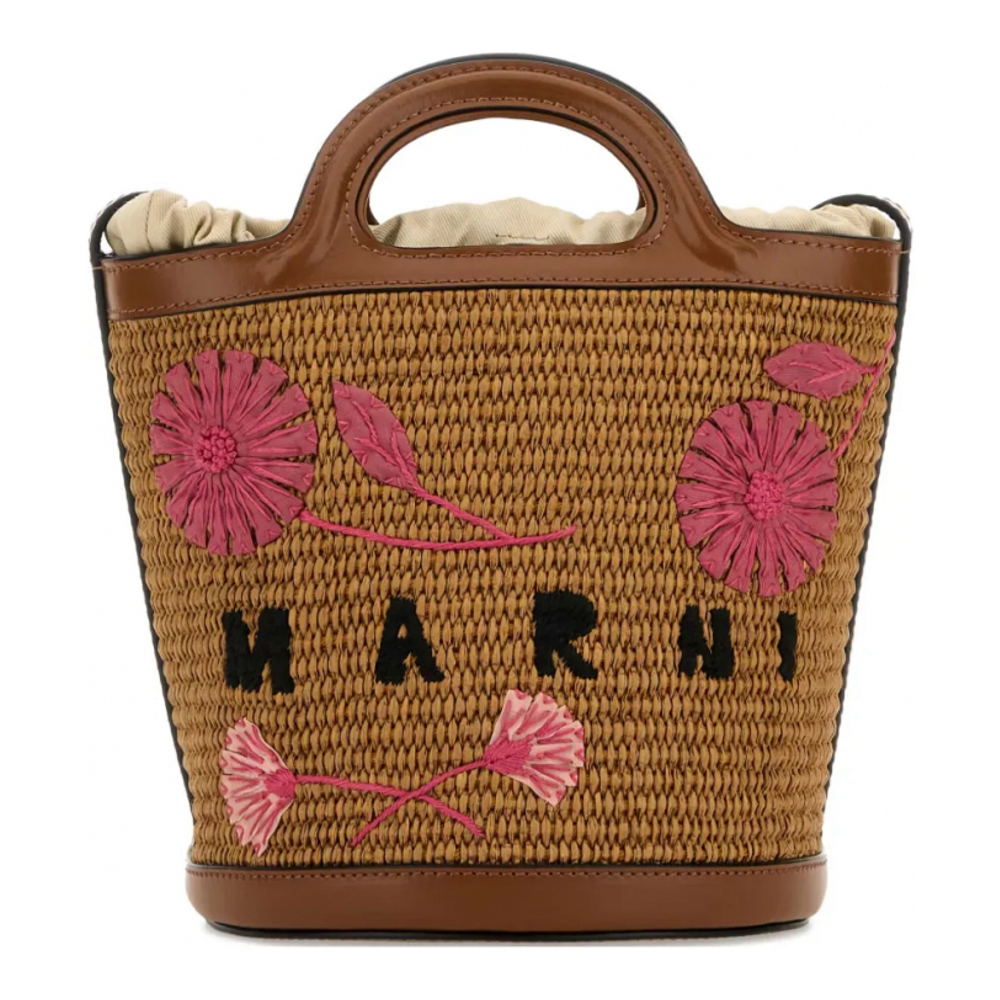 Sac seau 'Small Tropicalia Flower-Embroidered' pour Femmes