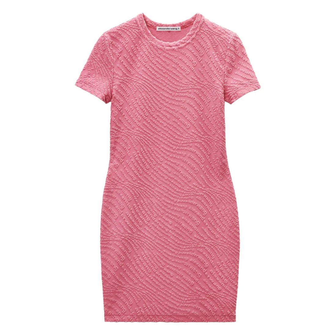 Robe à manches courtes 'Logo-Embossed' pour Femmes