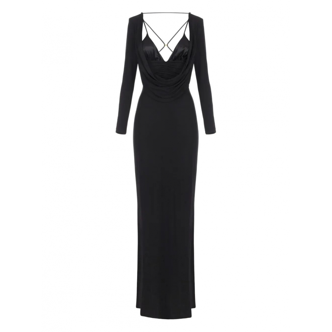 Women's 'Draped' Long-Sleeved Dress