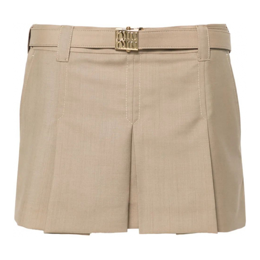 Women's 'Pleat' Mini Skirt