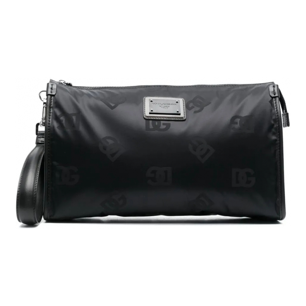 Men's 'Logo-Plaque' Toiletry Bag