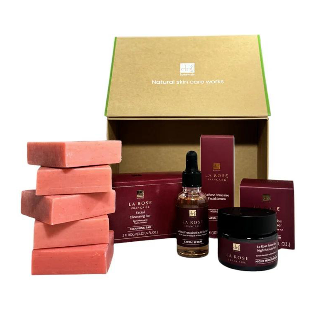 'Anti-Ageing La Rose Française Evening' SkinCare Set - 4 Pieces