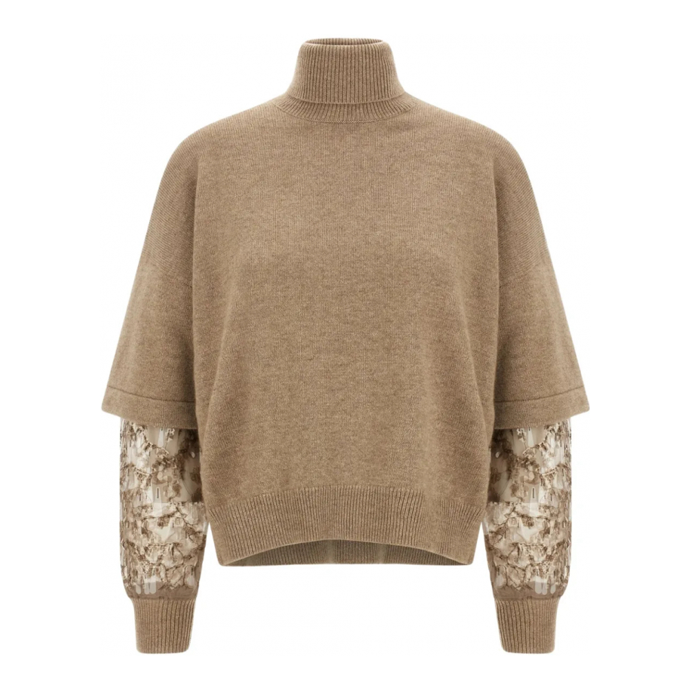 Women's 'Sequin-Embellished' Cashmere Sweater