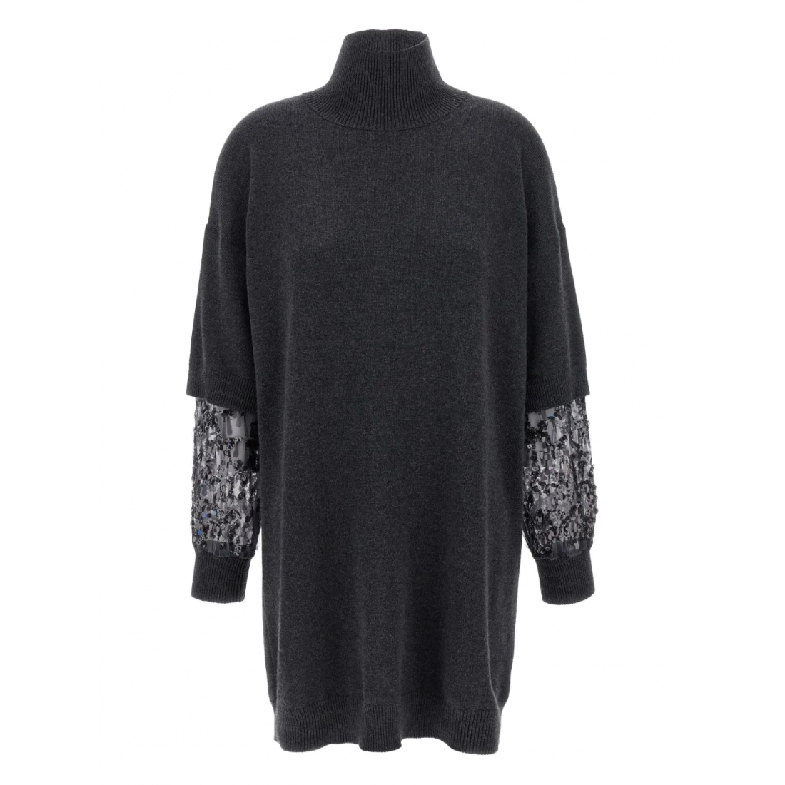 'Sequin-Embellished' Kleid mit langen Ärmeln für Damen