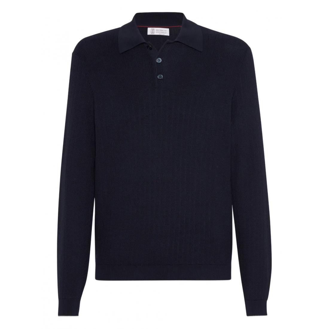 Polo manches longues 'Rib-Knit' pour Hommes