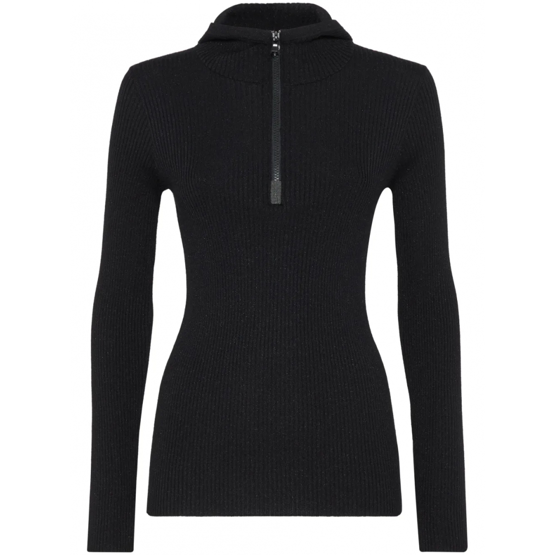 Pull en cachemire 'Hooded Ribbed Knit' pour Femmes