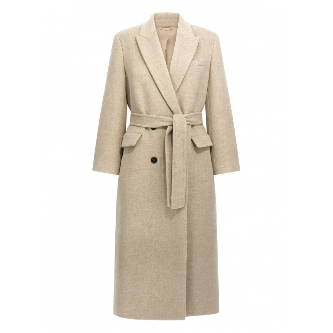 Manteau 'Belted Peak-Lapel' pour Femmes